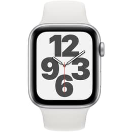 Apple Watch (Series SE) 2020 GPS 44 mm - Aluminium Argent - Bracelet sport Blanc