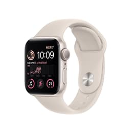 Apple Watch Series SE 2 (2022) GPS 40 mm - Aluminium Silver - Bracelet sport Starlight