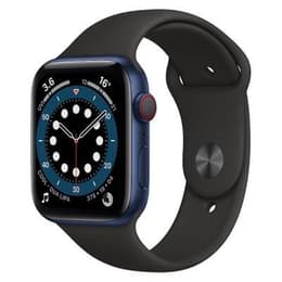 Apple Watch Series 6 (2020) GPS + Cellular 44 mm - Aluminium Blue - Bracelet sport Black