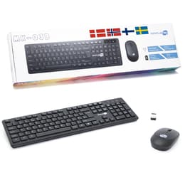 Clavier Simpletek QWERTY Nordique Sans-fil MK-03B