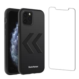 Coque Back Market iPhone 11 Pro et écran de protection - Plastique recyclé - Noir