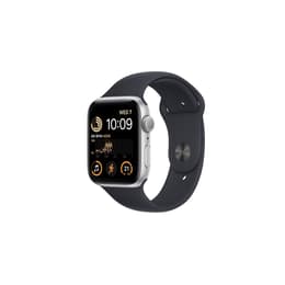 Apple Watch Series SE 2 (2022) GPS 44 mm - Aluminium Silver - Bracelet sport Black