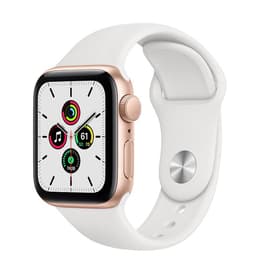 Apple Watch Series SE 1 (2022) GPS + Cellular 40 mm - Aluminium Gold - Bracelet sport White