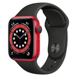 Apple Watch Series 6 (2020) GPS 40 mm - Aluminium Red - Bracelet sport Black