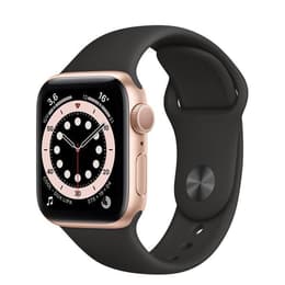 Apple Watch Series 5 (2019) GPS + Cellular 40 mm - Aluminium Gold - Bracelet sport Black