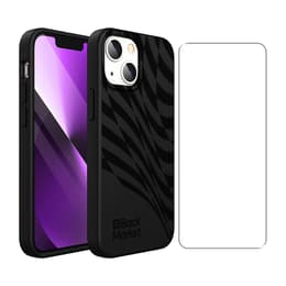 Coque Back Market iPhone 13 mini et écran de protection - Plastique recyclé - Noir