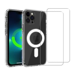 Coque iPhone 13 Pro Max et 2 écrans de protection - TPU - Transparent