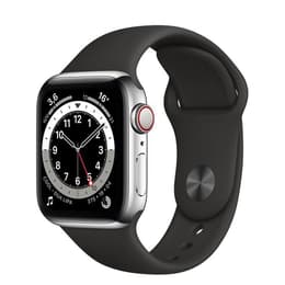 Apple Watch Series 5 (2019) GPS + Cellular 40 mm - Aluminium Silver - Bracelet sport Black