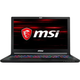 MSI GS63 8RE-006BE Stealth 15" Core i7 2.2 GHz - SSD 256 Go + HDD 1 To - 16 Go - NVIDIA GeForce GTX 1060 AZERTY - Belge