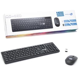 Clavier Simpletek QWERTY Sans-fil Greek Mouse and Keyboard