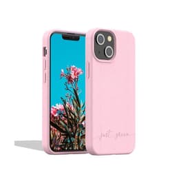 Coque iPhone 13 mini - Matière naturelle - Rose