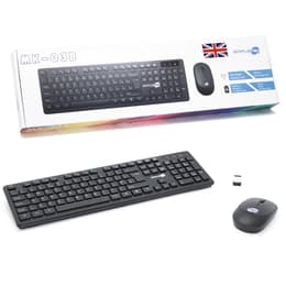 Clavier Simpletek QWERTY Anglais Sans-fil M&K INGLESE UK Kit Mouse and Keyboard