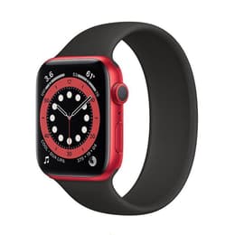 Apple Watch Series 7 (2021) GPS + Cellular 41 mm - Aluminium Red - Bracelet sport Black