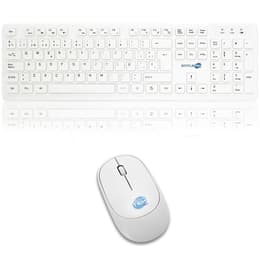 Clavier Simpletek QWERTY Espagnol Sans-fil M&K SPAGNOLA Kit Mouse and Keyboard