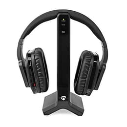 Casque réducteur de bruit filaire + sans fil avec micro Nedis HPRF321BK - Noir