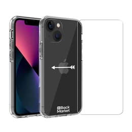 Coque Back Market iPhone 13 mini et écran de protection - Plastique 60% recyclé - Transparent